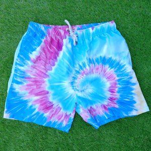 Excellent Used Condition Men's ENDLESS SUMMER Blue Tie Dye Board Shorts Size XL
